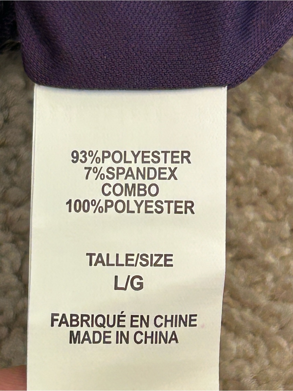 Suzy Shier plum purple Sequin Long Sleeve Peasant Blouse Sz L NWOT sparkly - Picture 9 of 11